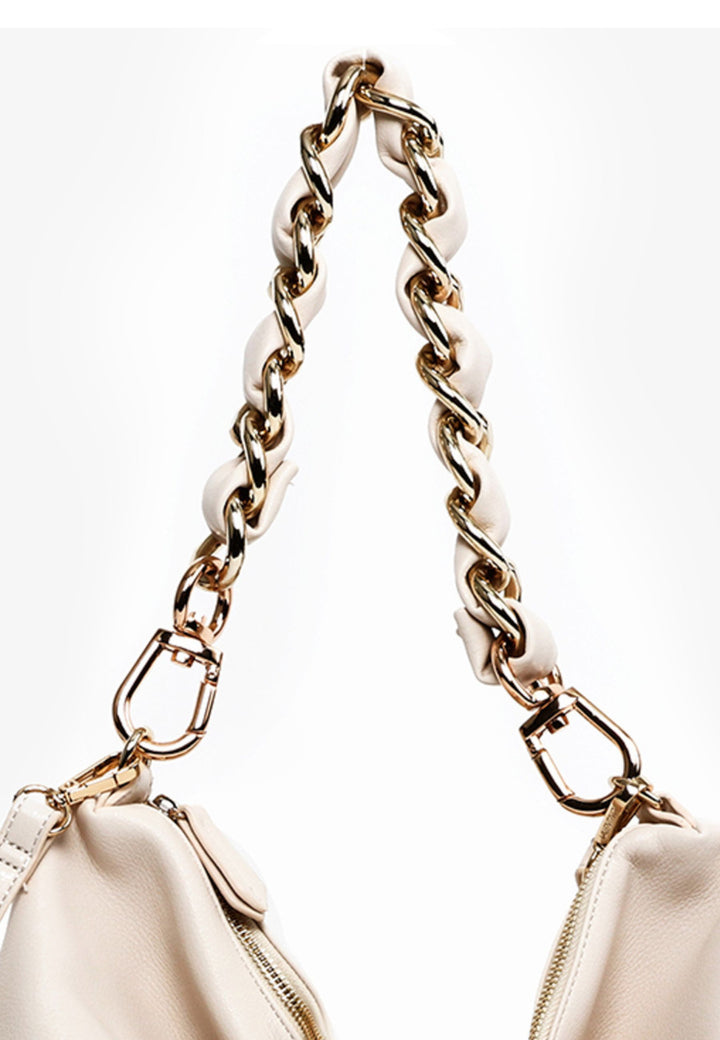 Valentino Skuldertaske til kvinder Beige Ecru VBS5ZQ01