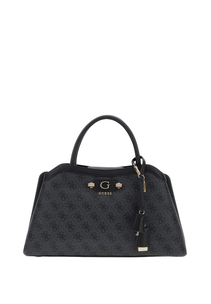 Borsa a mano Guess Lindsey Logo Carbone