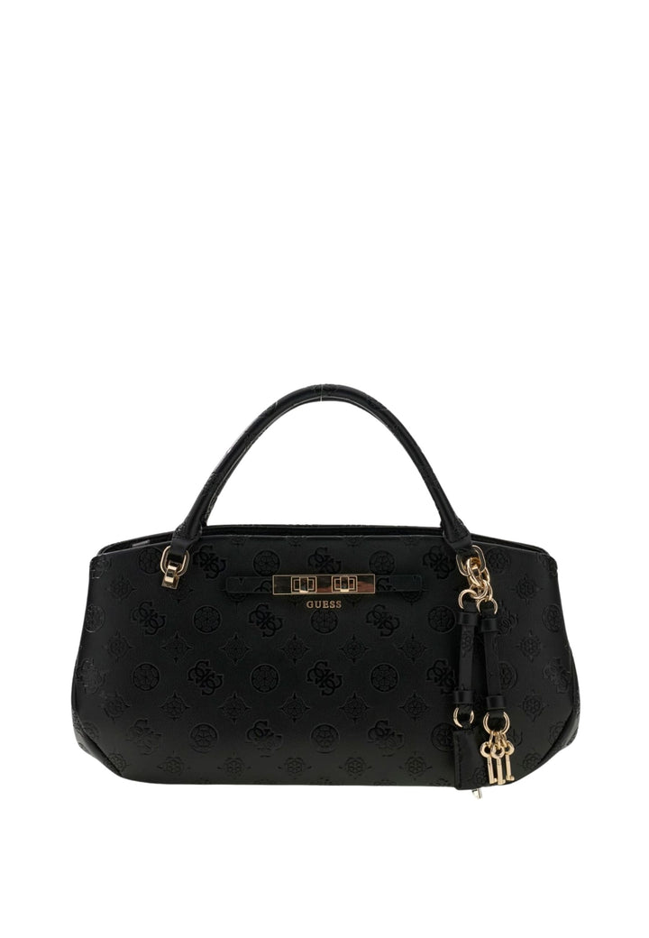 Guess Sac à Main Carmella 3 Compartiments Black Logo