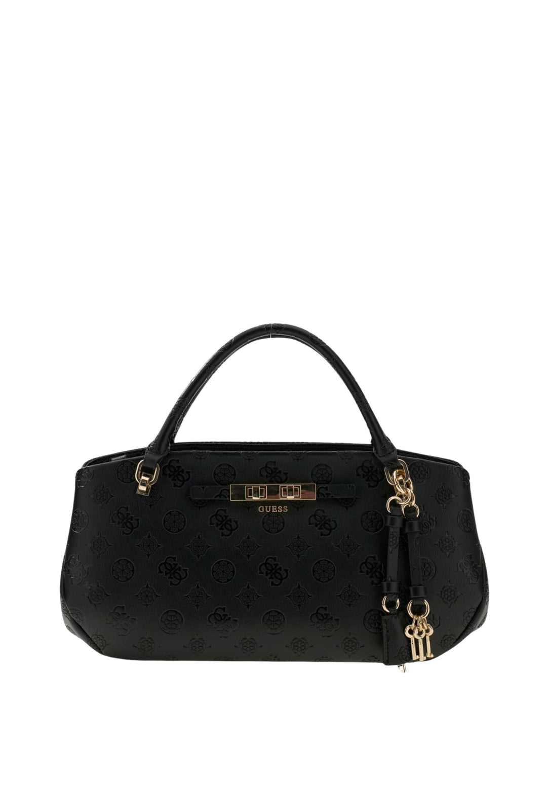 Guess Sac à Main Carmella 3 Compartiments Black Logo