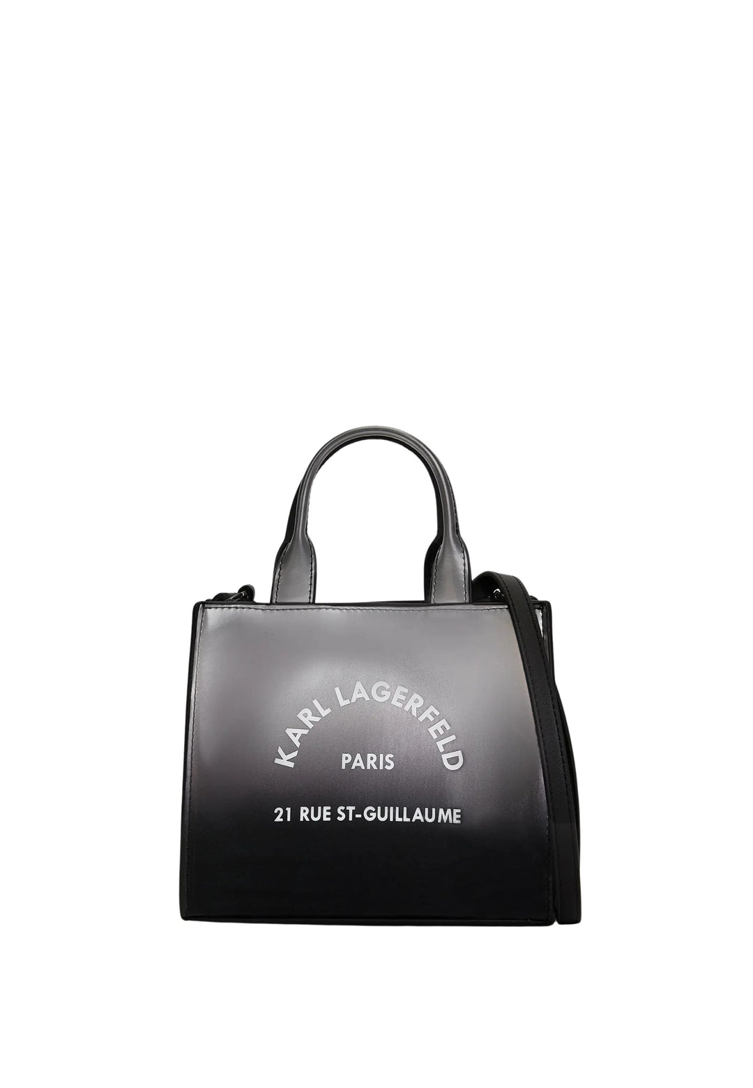 Karl Lagerfeld Mini fyrkantig shoppingväska gradient svart