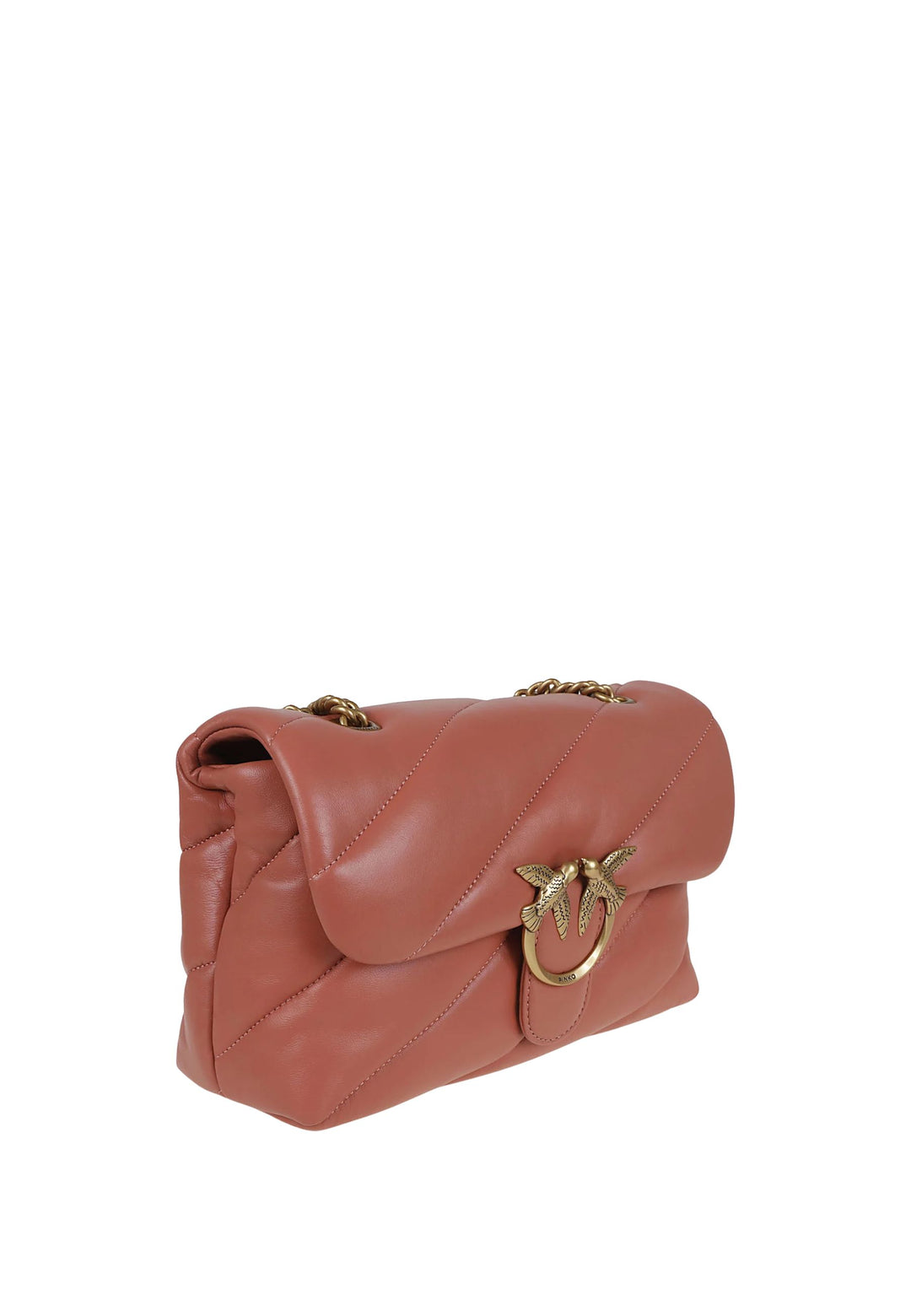 Pinko Handväska Love Puff Classic Cl Sheep Nap Brun