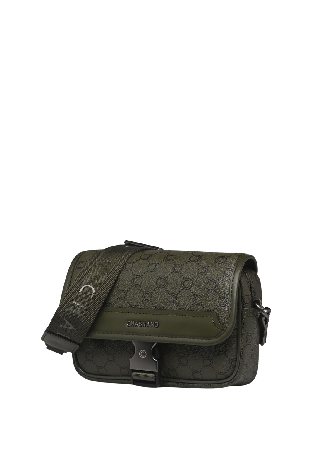 Chabrand Mini Satchel Bag Canvas with Leather Trim - Olive