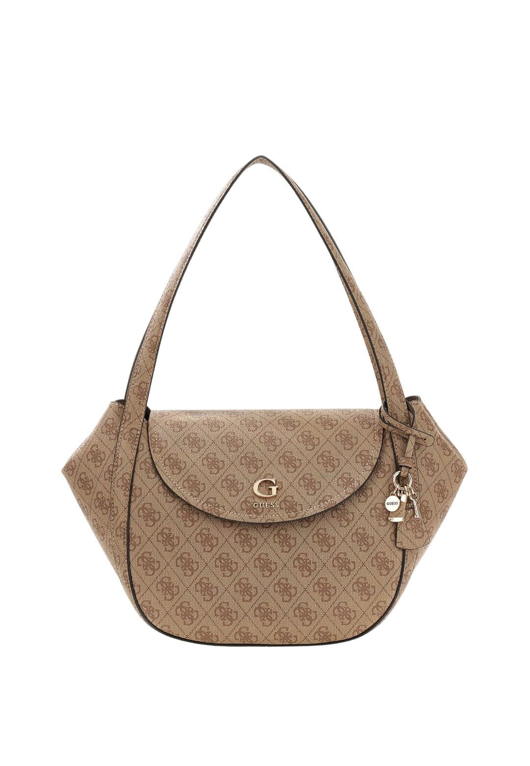 Guess Beutel mat Klapp Coleen Monogramme Latte Logo