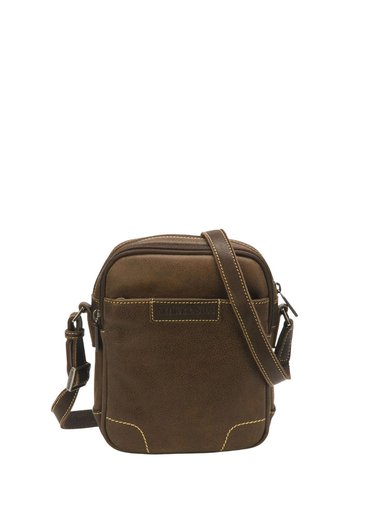 Arthur & Aston Borsa Uomo 2158-08 Castagna