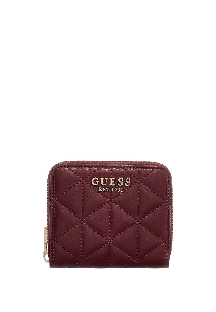 Guess Portefeuille matelassé Paisleigh Burgundy