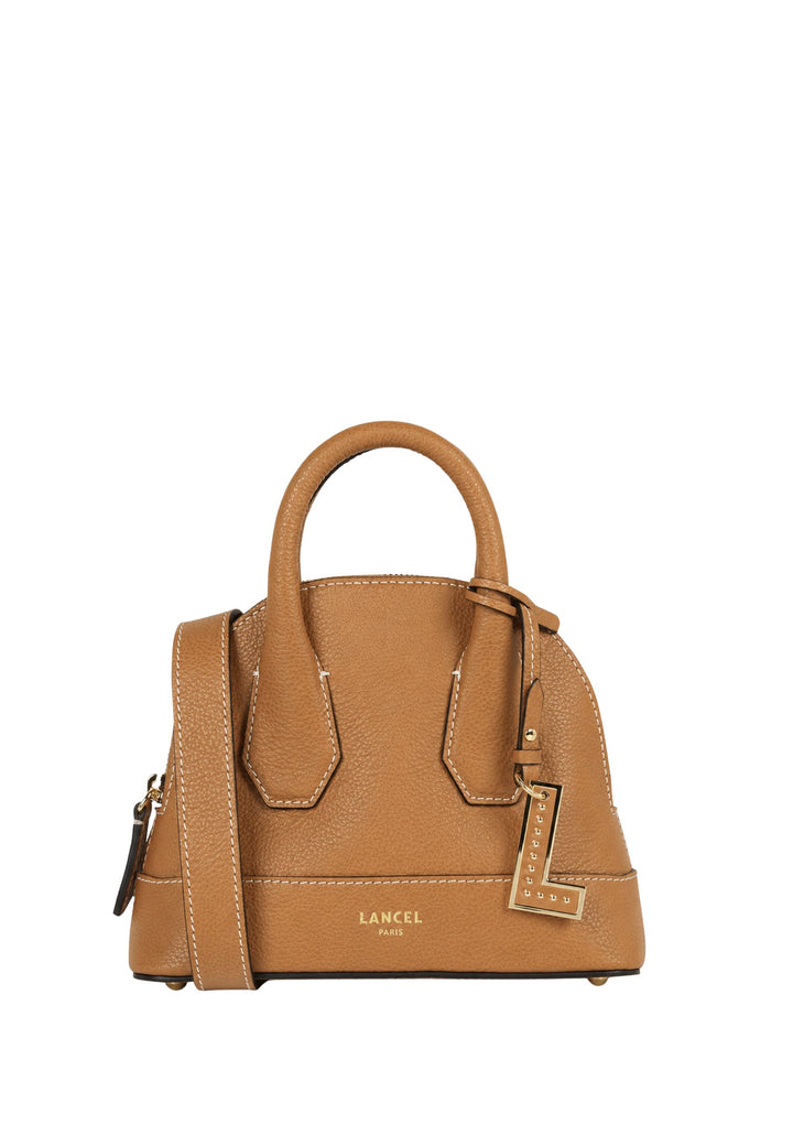 Lancel Belleville Mini Bag Bugatti Leather Camel