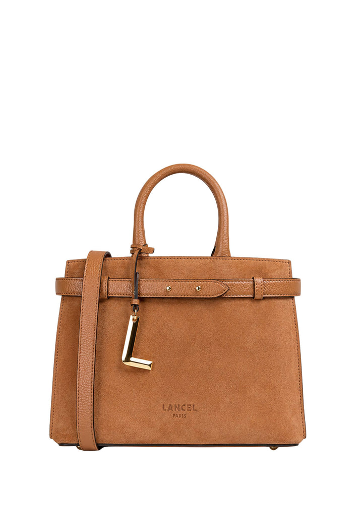 Lancel Faubourg Shopper Leer Camel