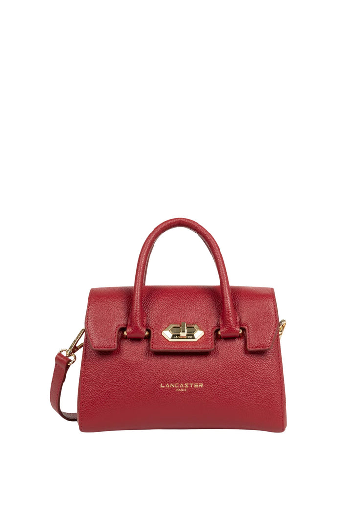 Lancaster Sac à main A rabat avec fermoir Mini Milano Cosmos Rouge