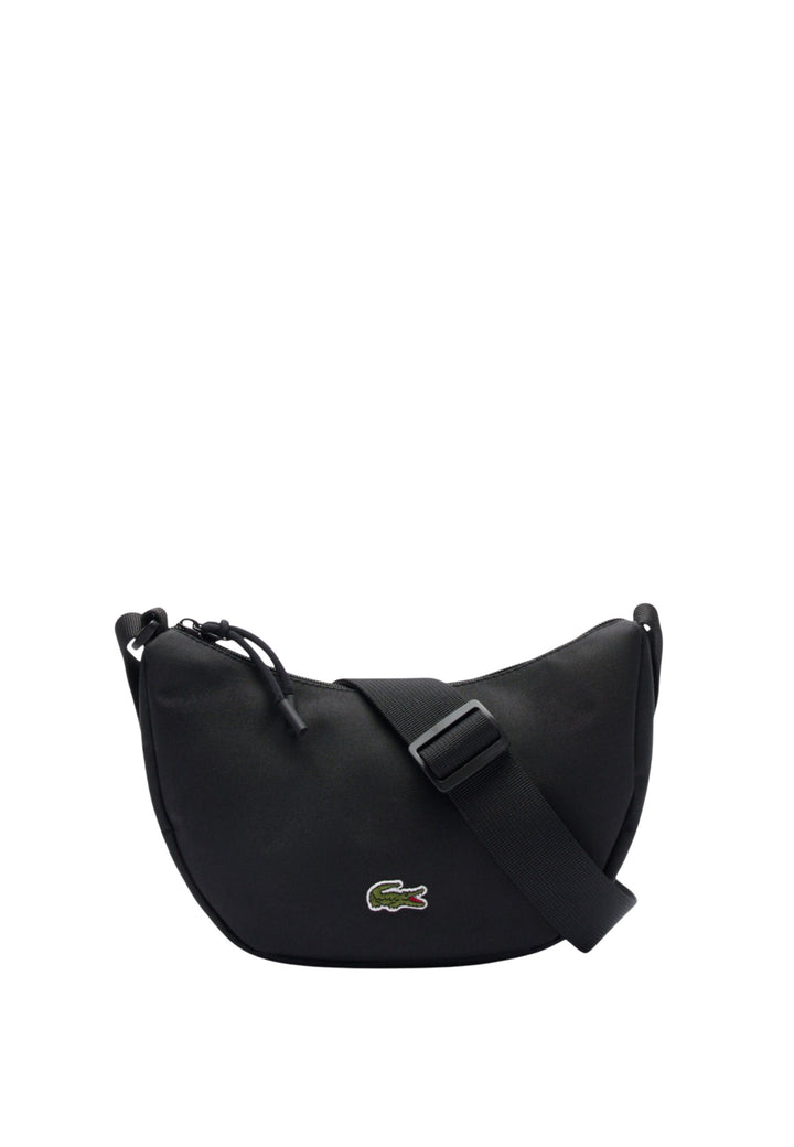 Lacoste Borsa a mezzaluna Neocroc Nero