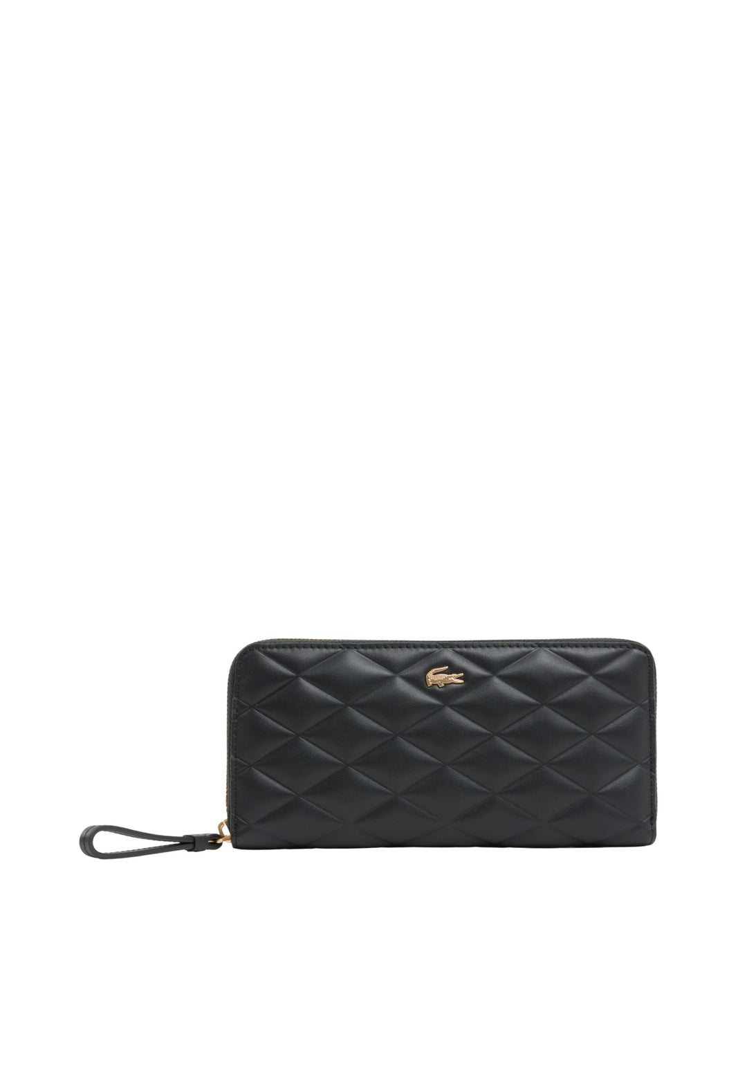 Lacoste Compagnon/Portefeuille Crocodelle Cuir Noir