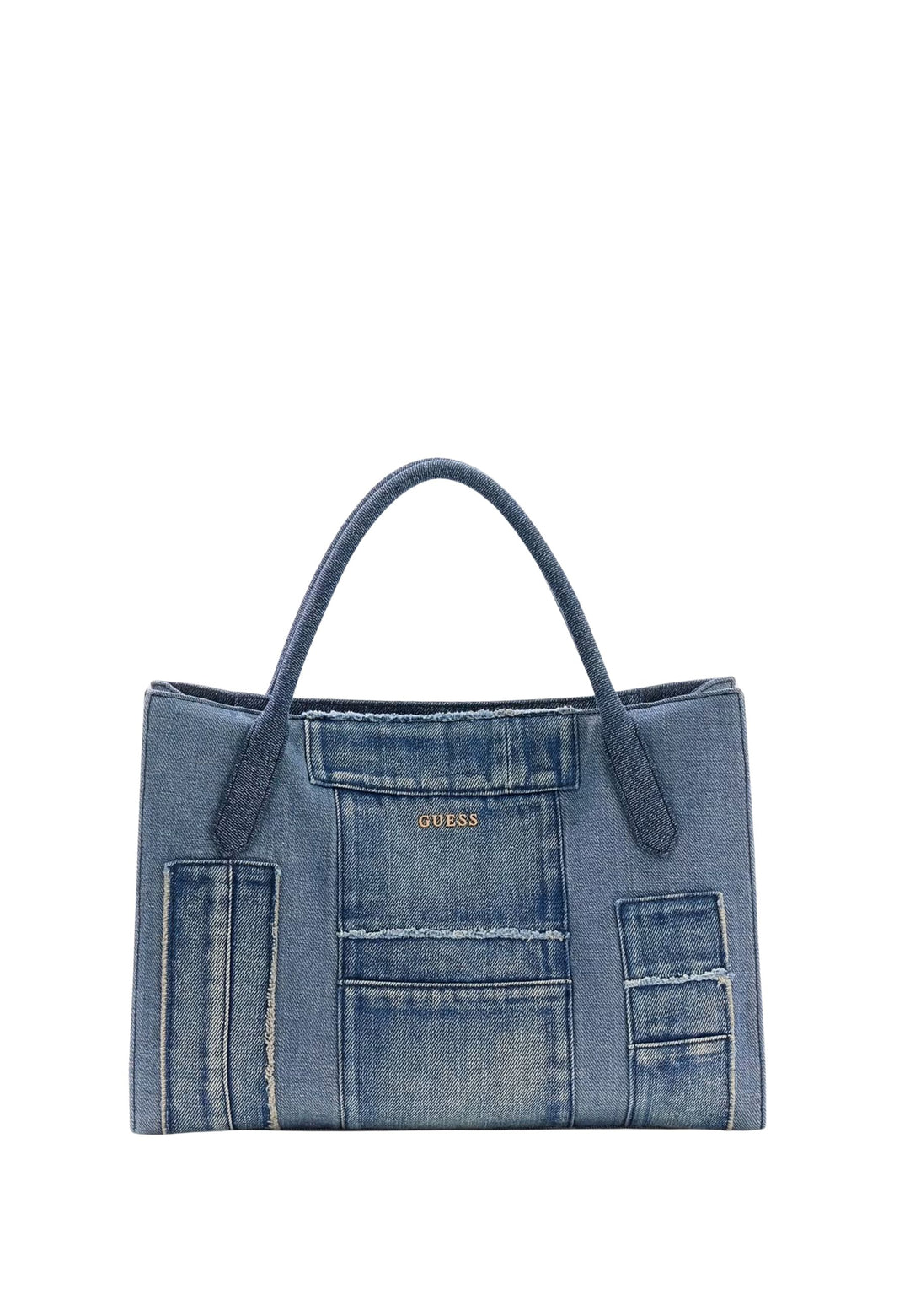 Guess Cabas Jodi Tote Denim Multi