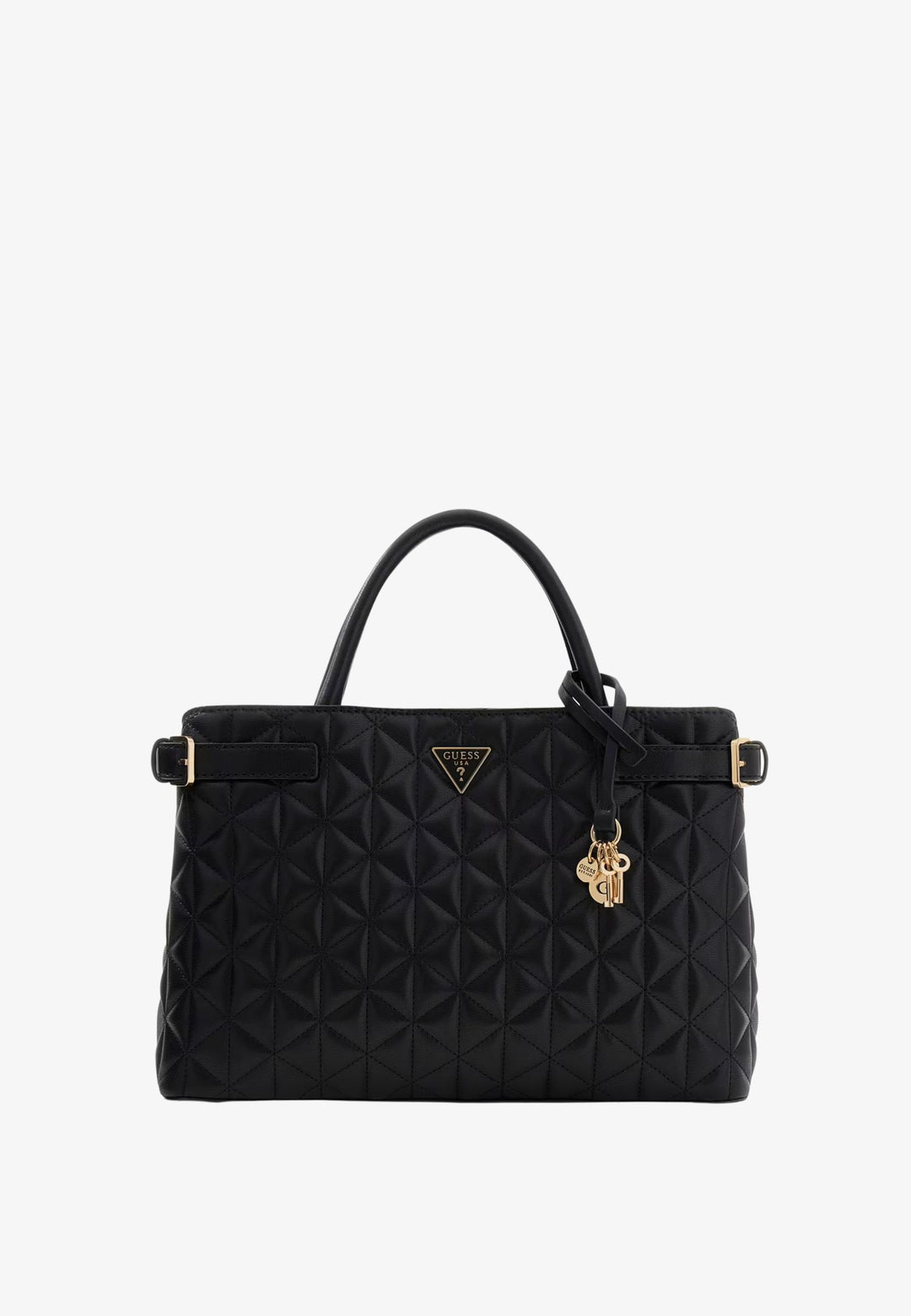 Guess Paisleigh quiltet håndtaske sort