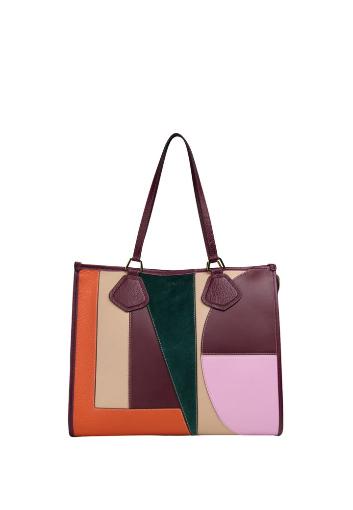 Lancel Jour Cabas Zippé L Cuir Multicolore