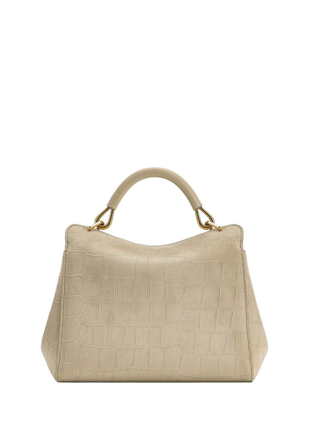 JW PEI Handtasche Lucia Croco Faux Nubuck/Wildleder Light Beige