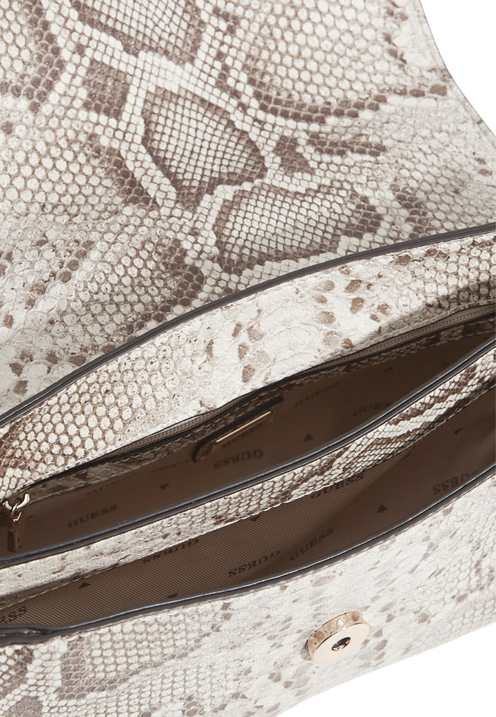 Guess Torba na ramię Melinda Triple Comp Natural