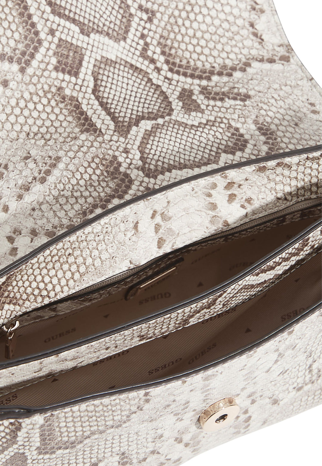 Guess Torba na ramię Melinda Triple Comp Natural
