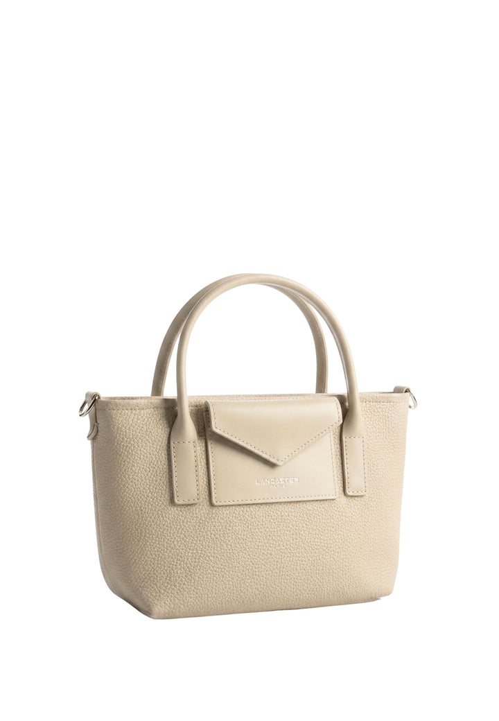 Lancaster Sac cabas main Zippé Maya Double KBA Ivoire