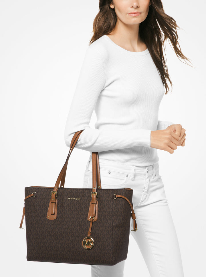 Michael Kors Borsa Shopper Voyager Marrone