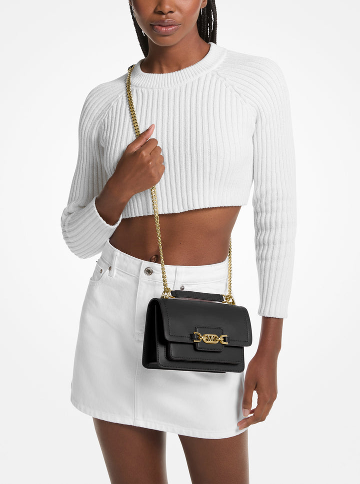 Michael Kors Sac Bandoulière Cuir Heather Noir