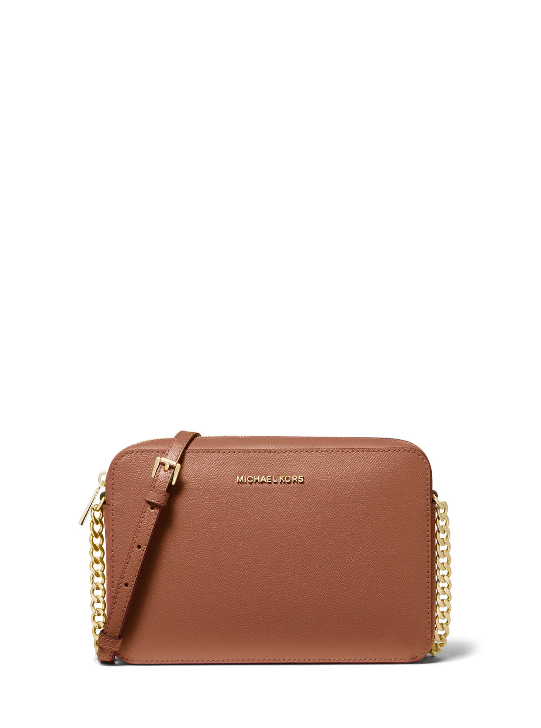 Michael Kors Jet Set Skuldertaske i læder - Brun