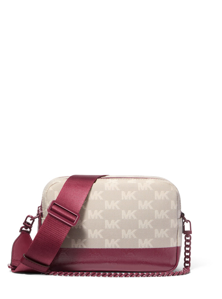 Michael Kors Kabelka přes rameno Bryant Kůže & Žakár 32T5TYTC6J Mulberry
