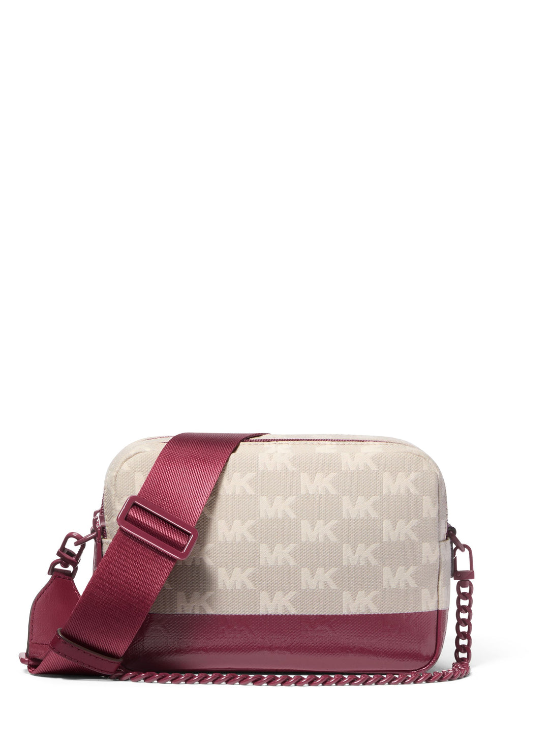 Michael Kors Kabelka přes rameno Bryant Kůže & Žakár 32T5TYTC6J Mulberry