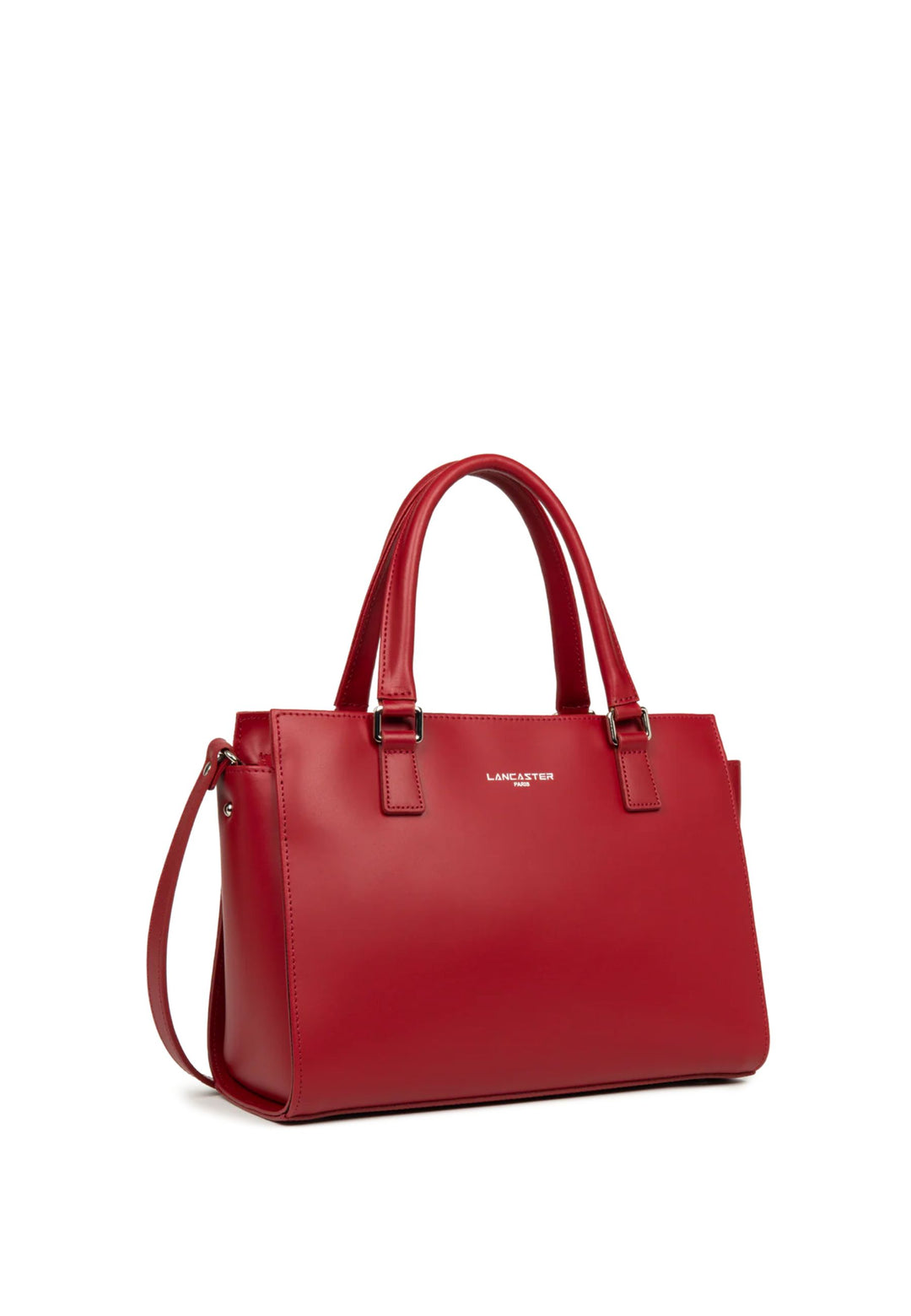 Lancaster Handbag Zippered M Smooth Carmin