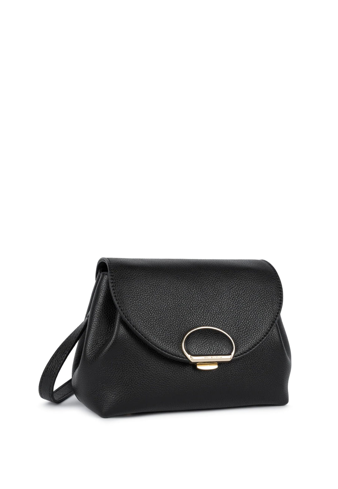 Lancaster Trotteur-Tasche mit Klappe und Metallverschluss S Milano Pia Schwarz