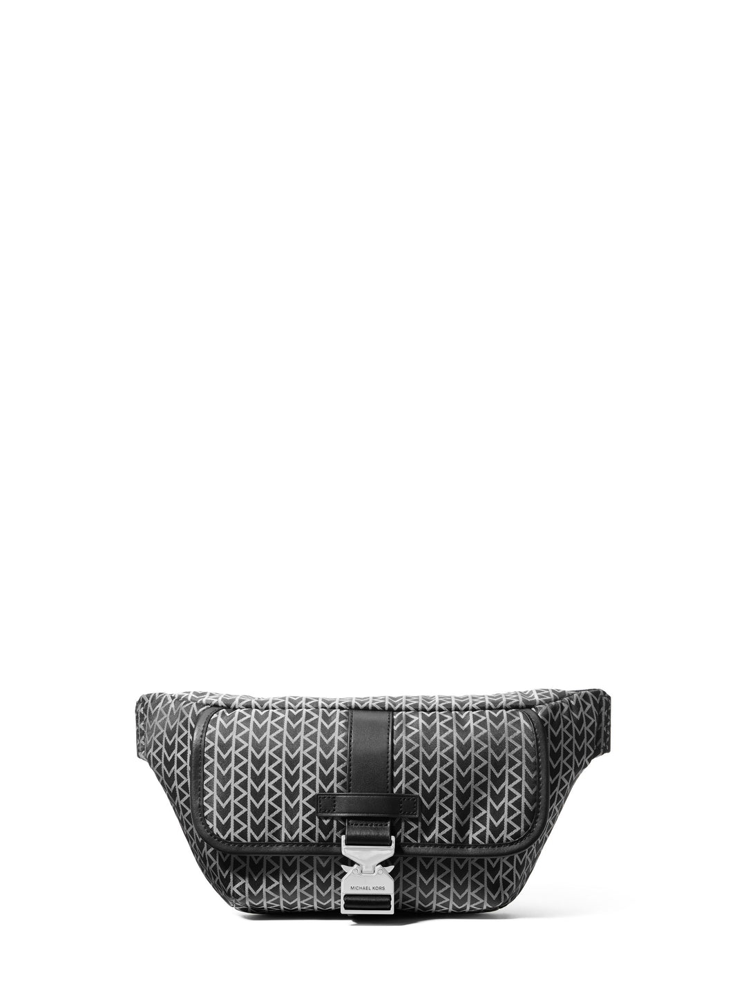 Michael Kors Eli Sac banane en jacquard logo MK Noir