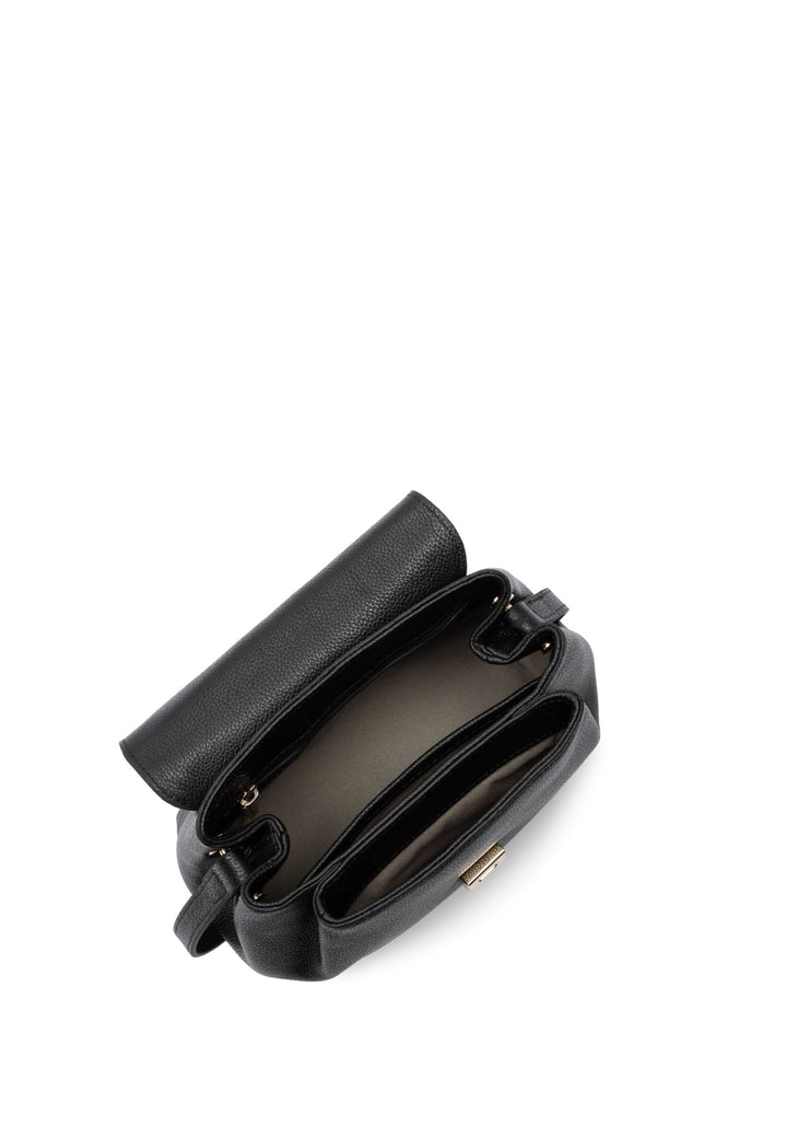Lancaster Trotteur-Tasche mit Klappe und Metallverschluss S Milano Pia Schwarz