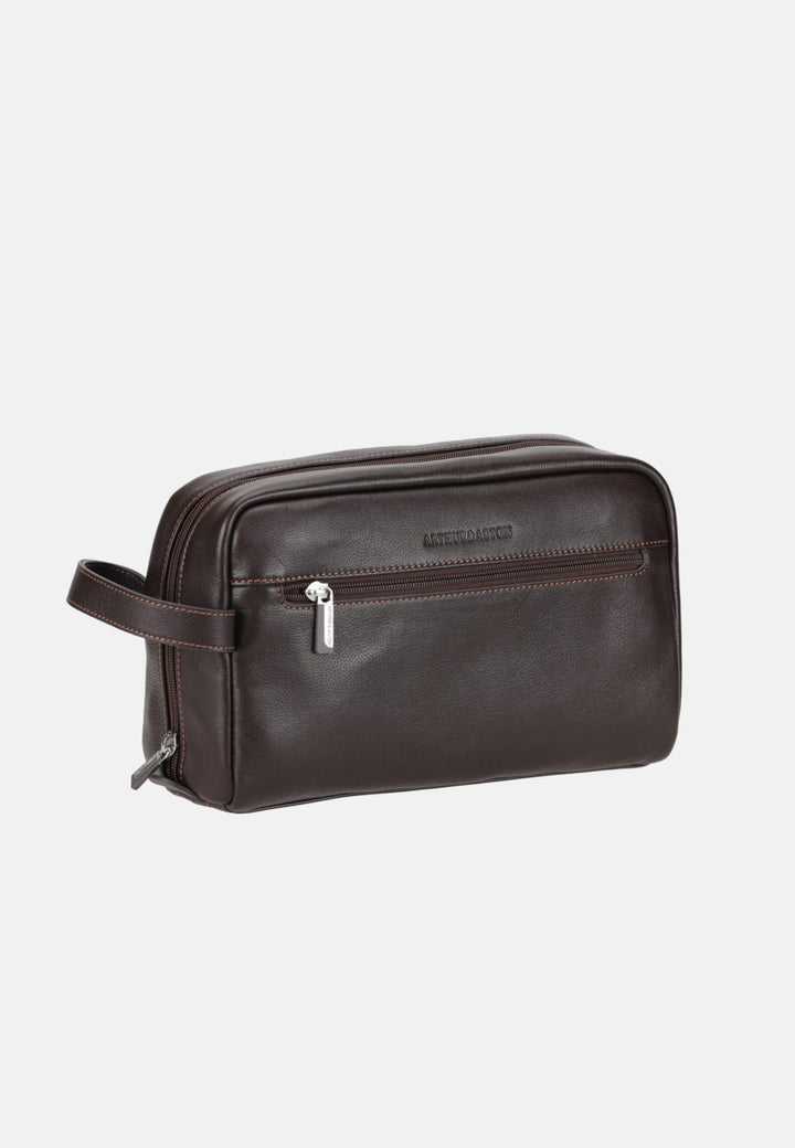 Arthur & Aston Toilettentäsch fir Hären 2212-31 Kastanie