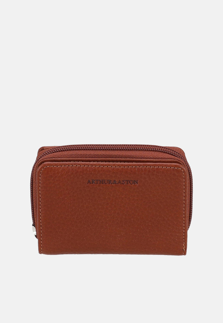 Arthur & Aston Porte Cartes Mixte, Homme, Femme Cognac