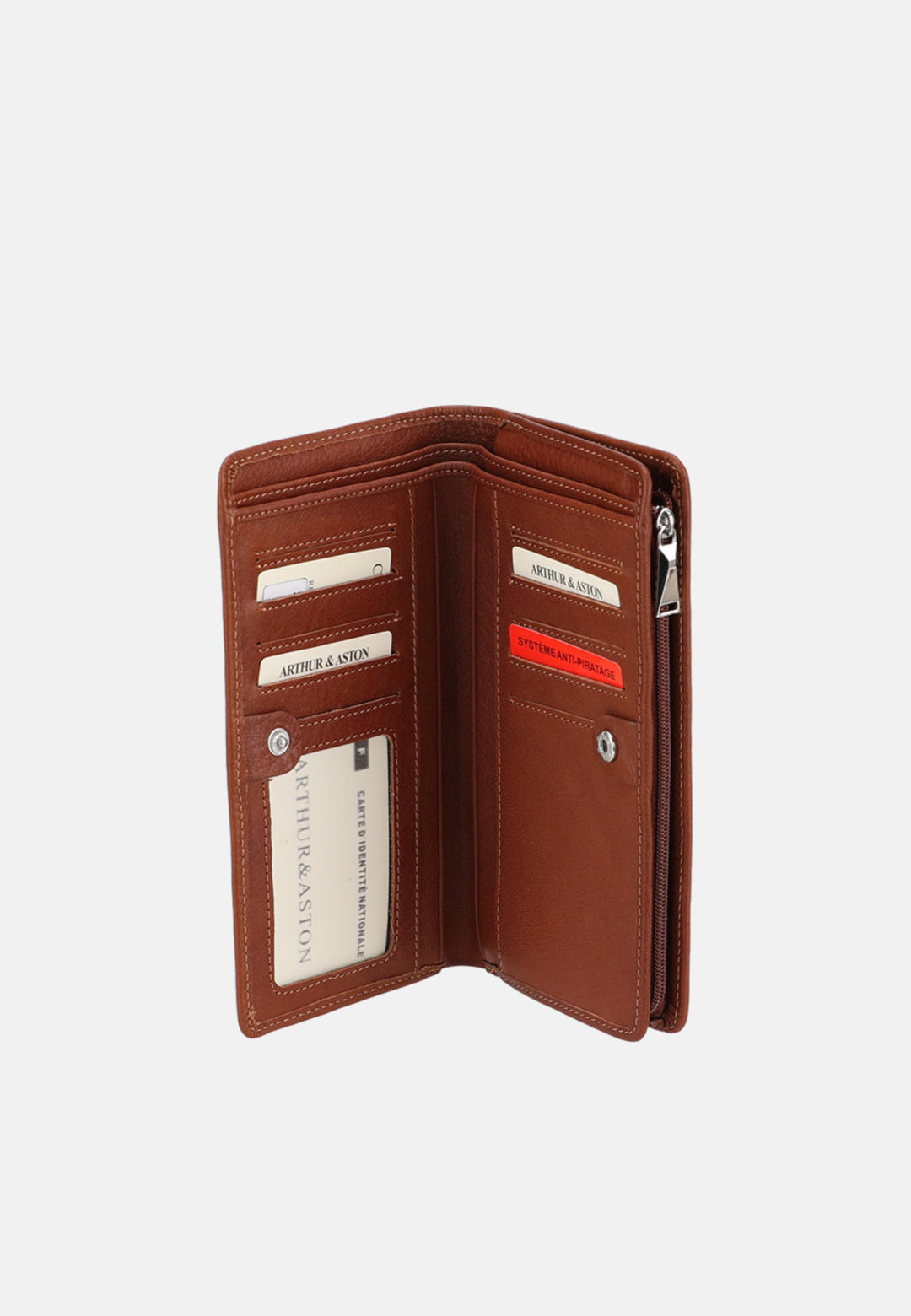 Arthur & Aston Pouzdro na karty Unisex, Muž, Žena 2528-295 Koňak