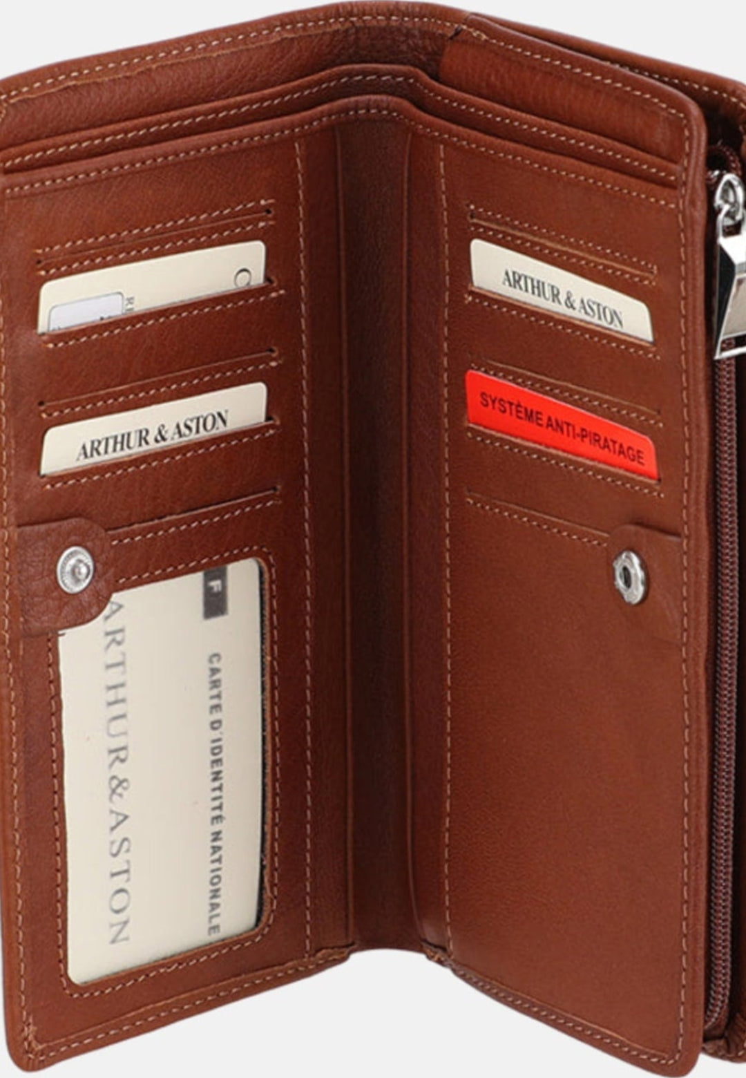 Arthur & Aston Pouzdro na karty Unisex, Muž, Žena 2528-295 Koňak