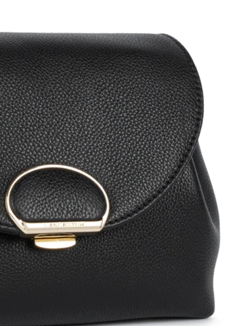 Lancaster Trotteur-Tasche mit Klappe und Metallverschluss S Milano Pia Schwarz