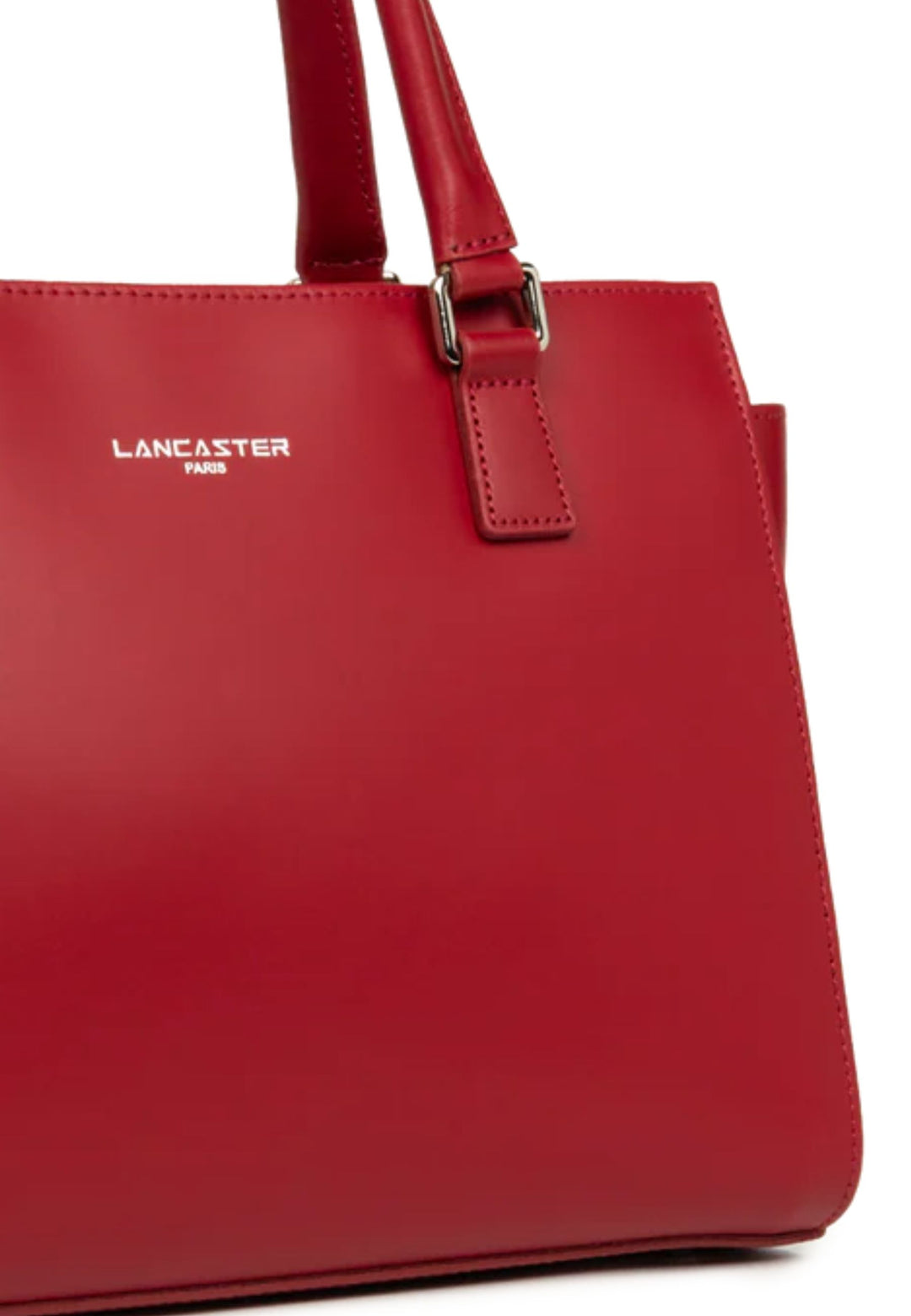 Lancaster Handbag Zippered M Smooth Carmin
