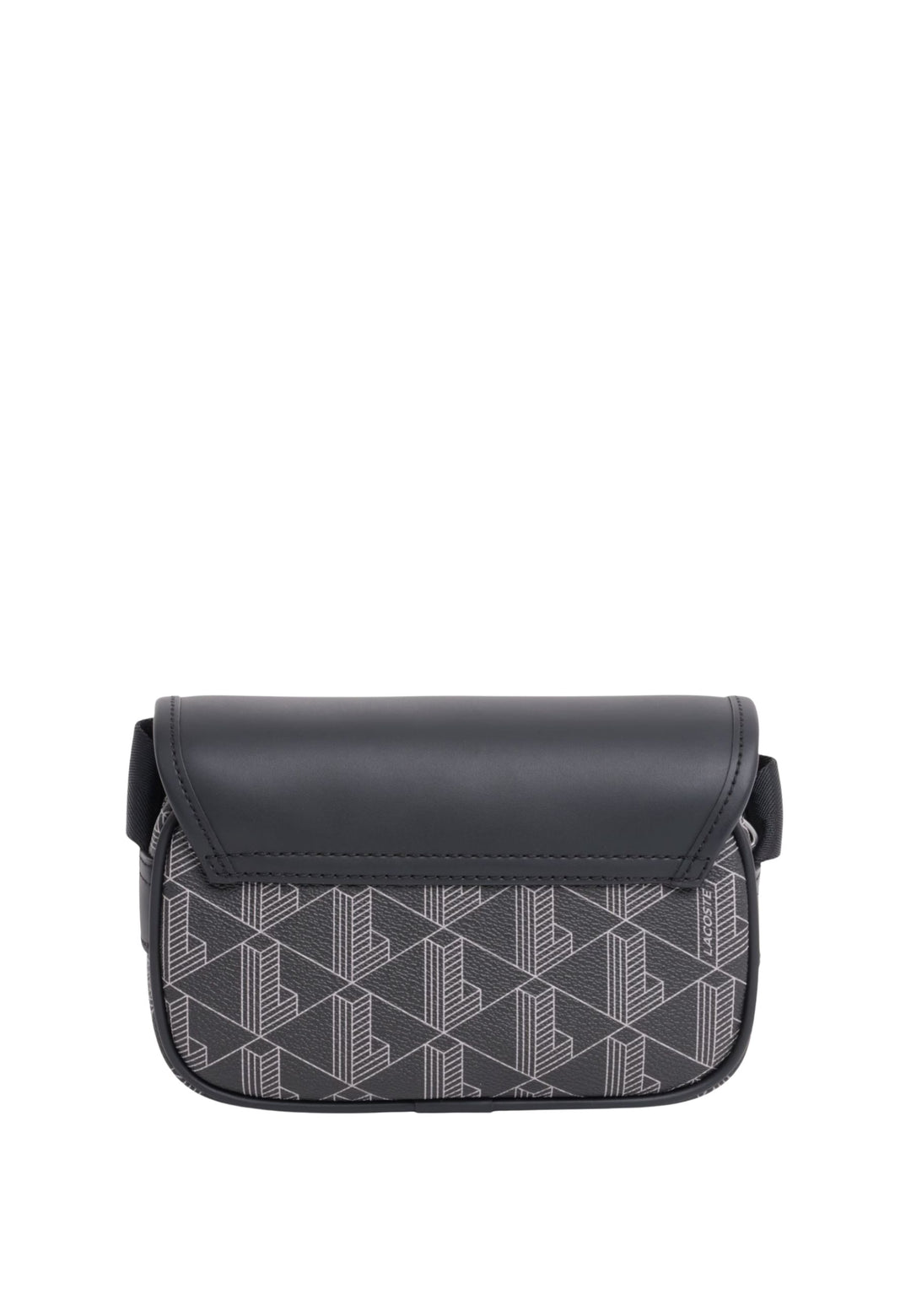 Lacoste The Blend Messenger-Tasche mit Überschlag Schwarz Grau