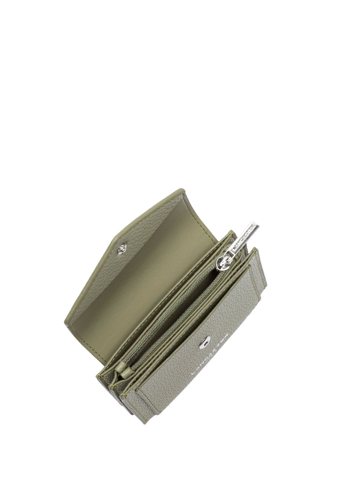 Lancaster Zippered Card Holder Maya Double KBA Olive