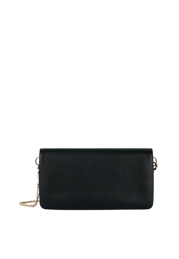 Pochette com aba e mola S Mademoiselle Grace Lancaster Preto