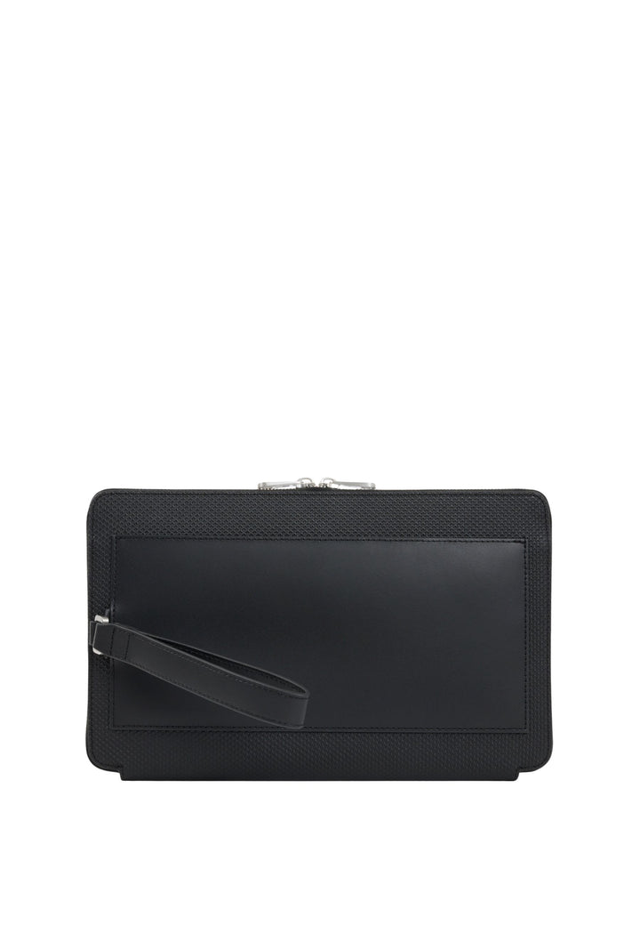 Lacoste Chantaco Men's Leather Clutch Black