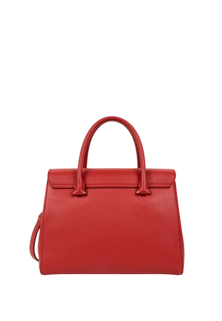 Lancaster Milano Cosmos Red Leather Flap Bag