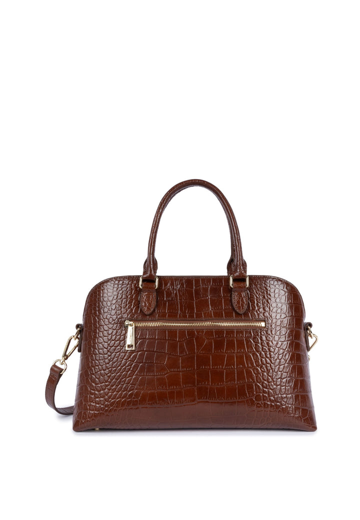 Lancaster Bolsa meia lua com zíper L Exo 524-114 Castanho