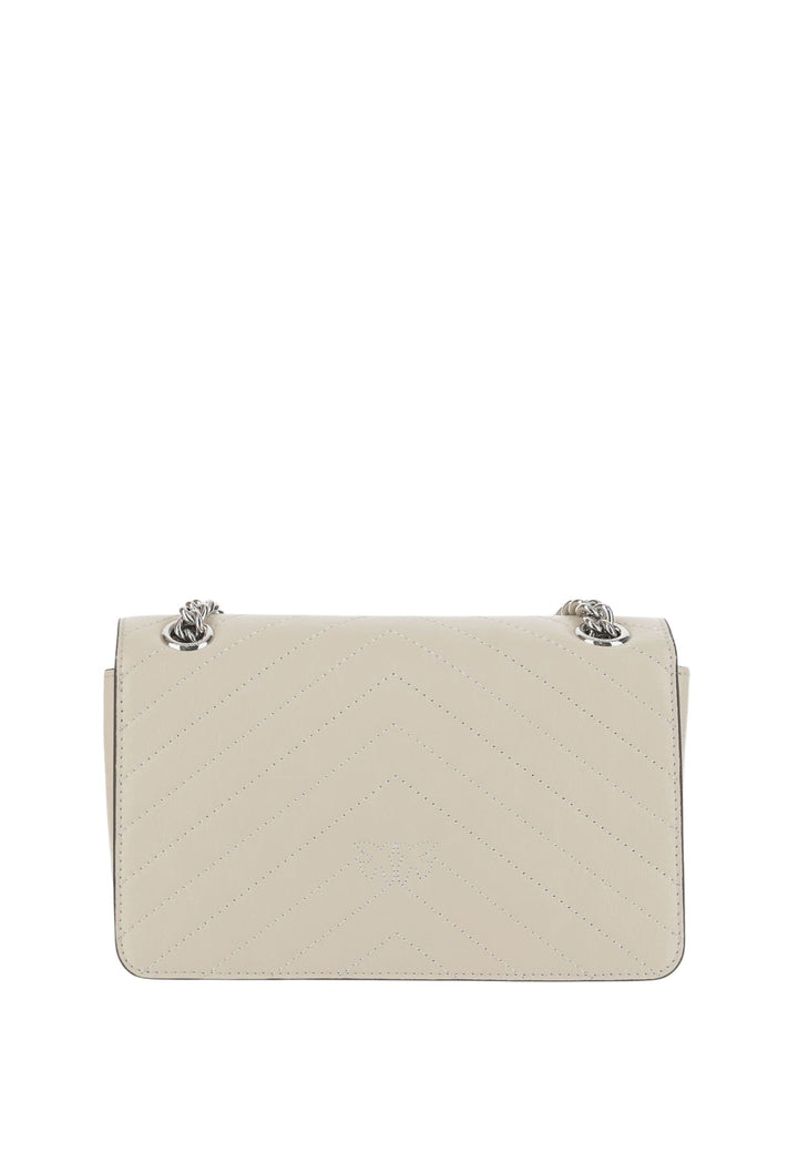 Pinko Bolsa Rabat Love One Light Mini Vitello Wr Branco A2JCZ14E