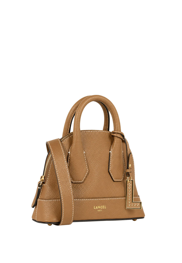 Lancel Belleville Mini Bag Bugatti Leather Camel