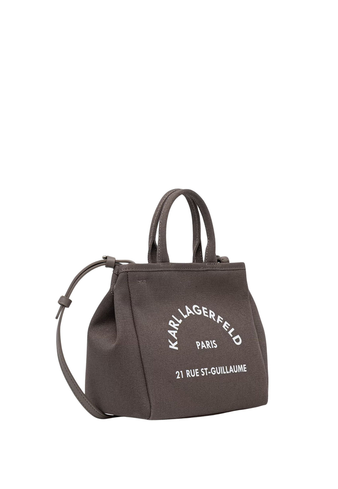 Karl Lagerfeld Convertible Mini-väska i bomull Taupe