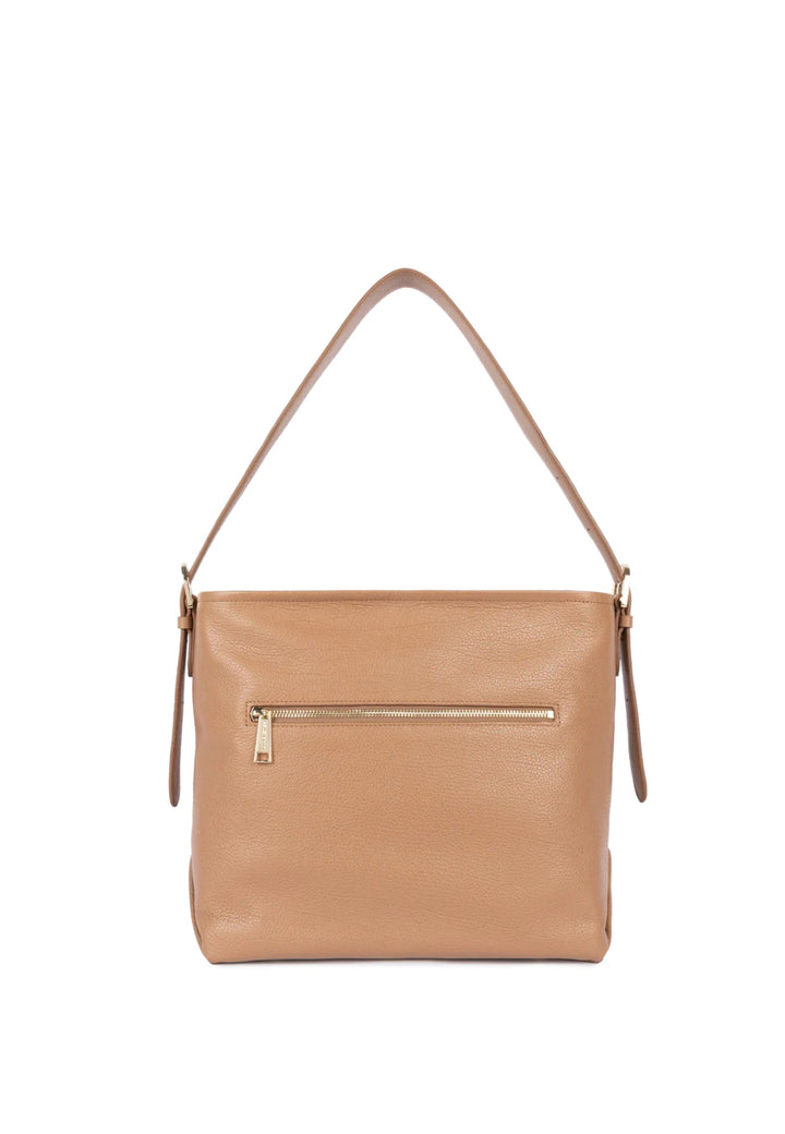 Lancaster Sac seau Zippé Dune Camel