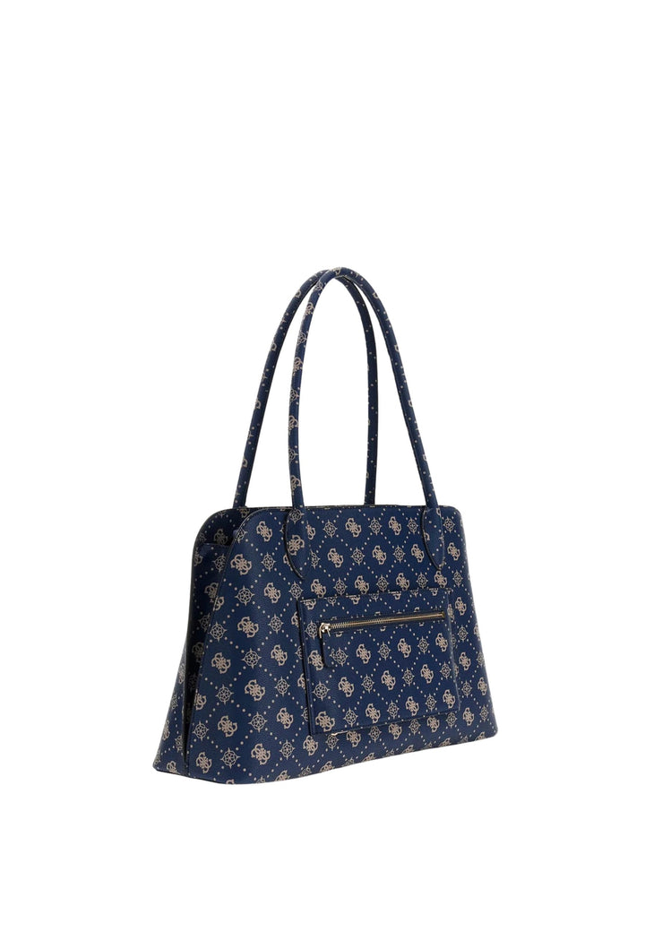 Guess Sac Voyage Patsie Tote Navy Logo