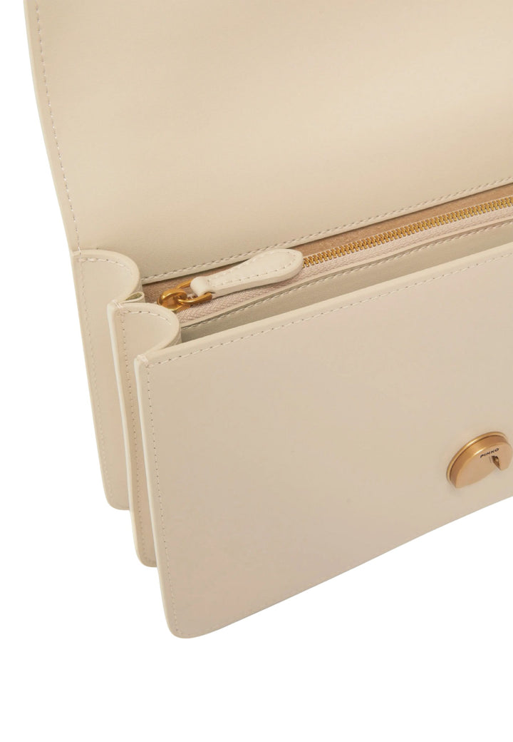 Pinko Handväskor Love One Classic Dc Vitello Se Beige