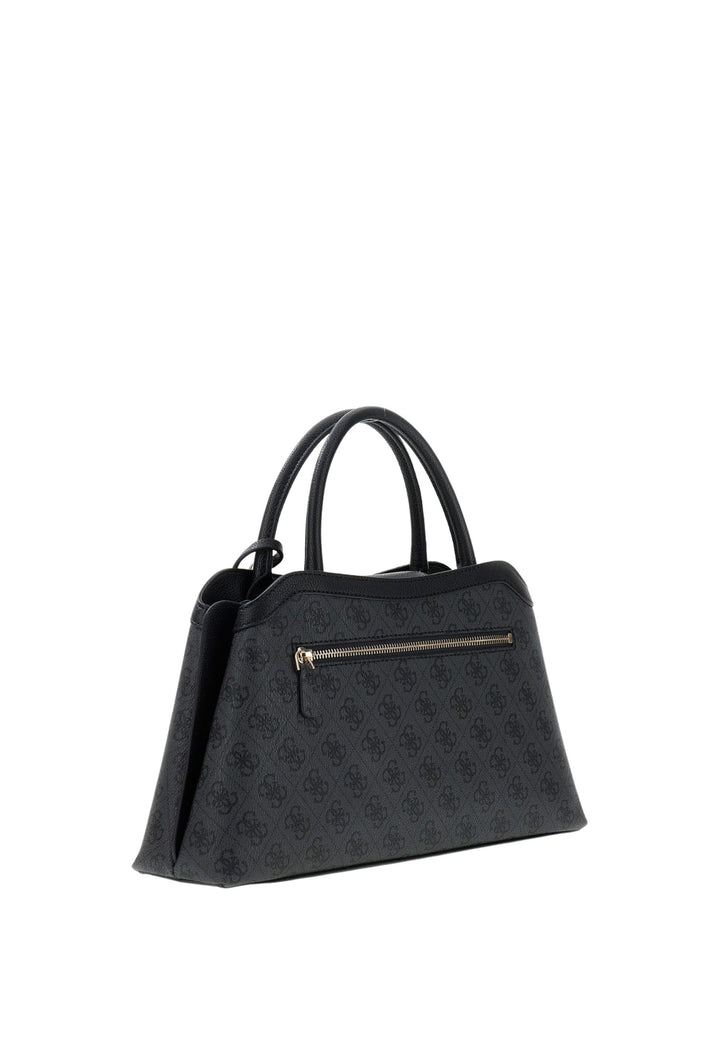 Borsa a mano Guess Lindsey Logo Carbone